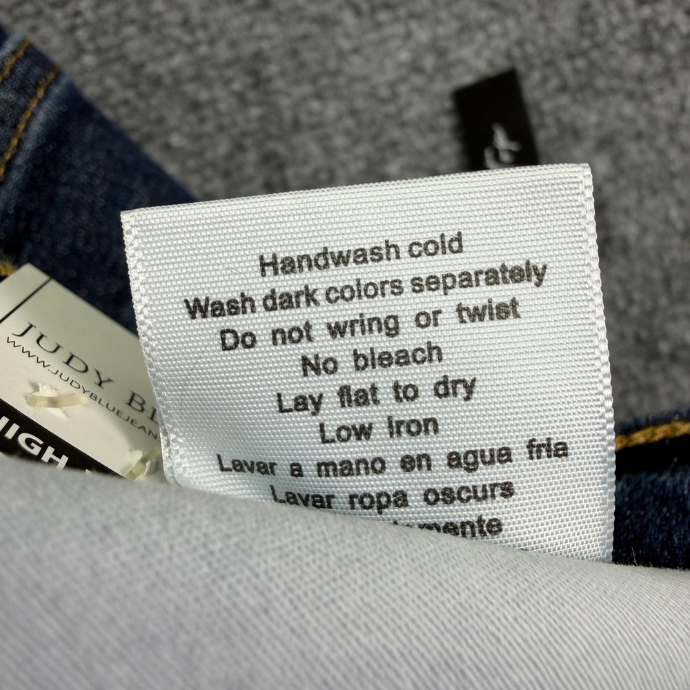 Judy Blue Jeans Womens 20W (Fits 38x27) Blue Skinny Tummy Control High Rise NWT - Picture 15 of 16